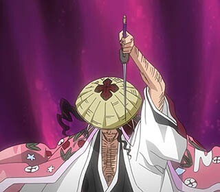 Kyouraku Shunsui sahneye çıkışı