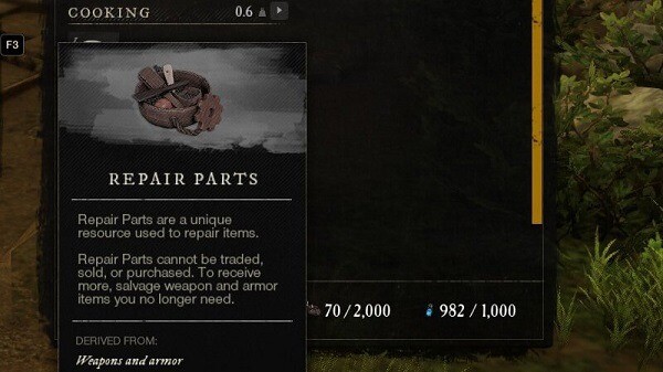 New World repair parts